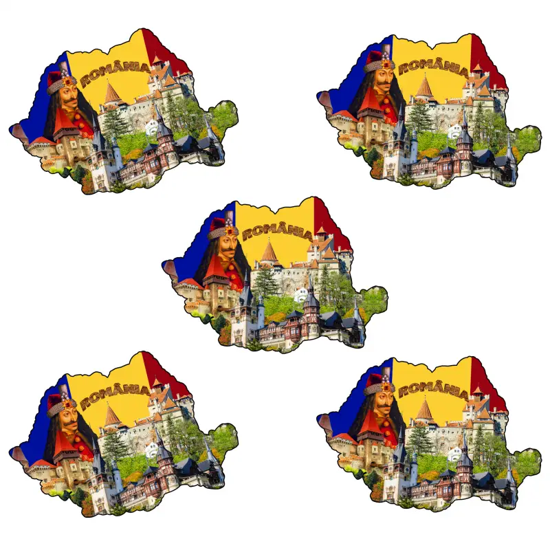 Mgs202-magnet frigider castel br.+ vlad t.harta